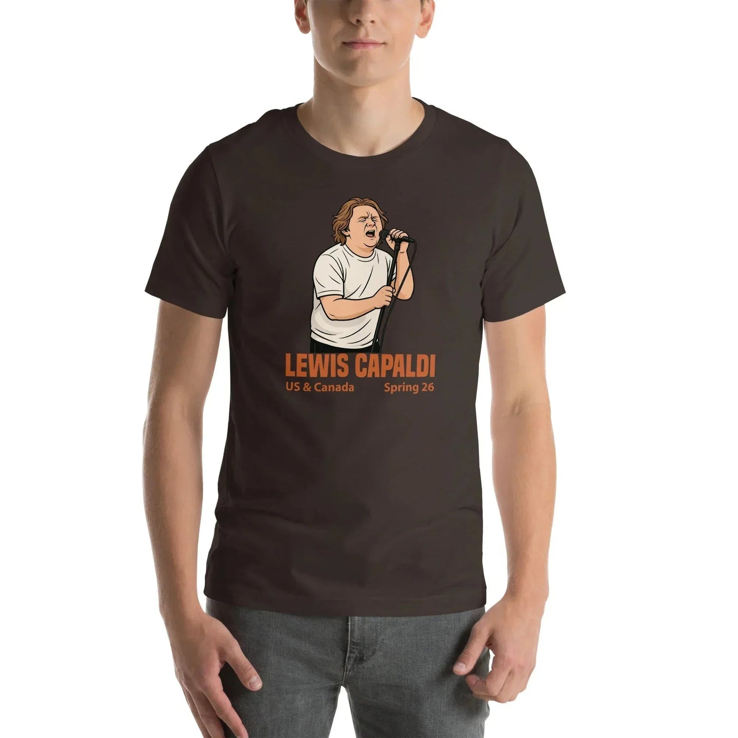 Lewis Capaldi Tour 2026 T-Shirt | Unisex Cotton Fan Tee alcyone213k