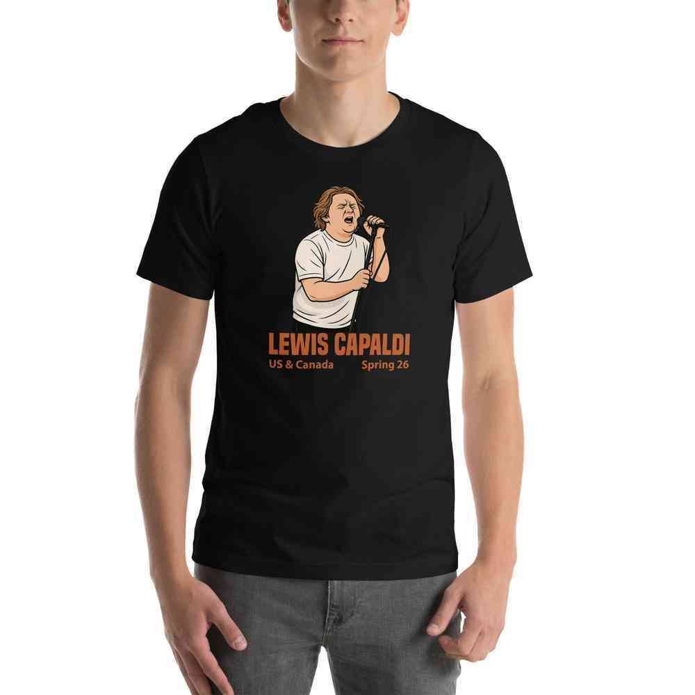 Lewis Capaldi Tour 2026 T-Shirt | Unisex Cotton Fan Tee alcyone213k