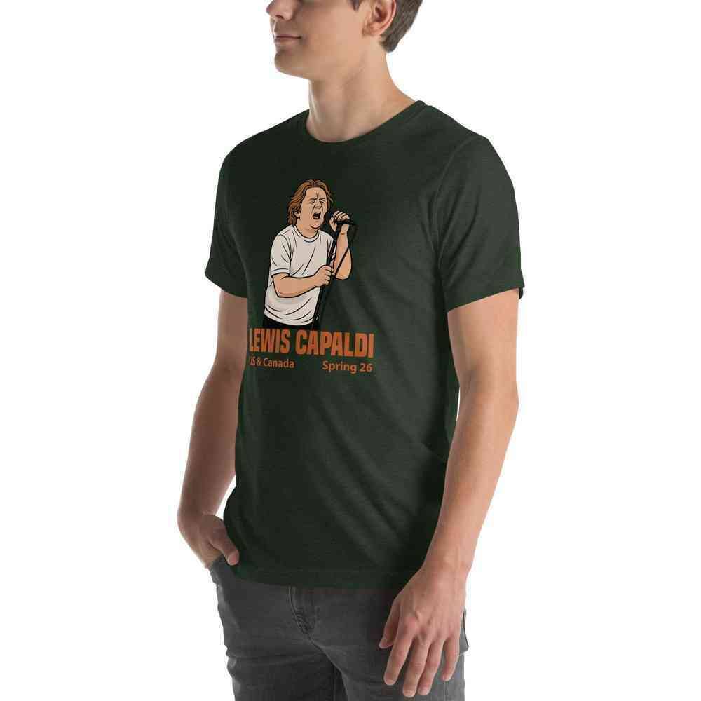 Lewis Capaldi Tour 2026 T-Shirt | Unisex Cotton Fan Tee alcyone213k