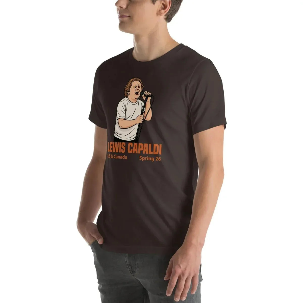 Lewis Capaldi Tour 2026 T-Shirt | Unisex Cotton Fan Tee alcyone213k