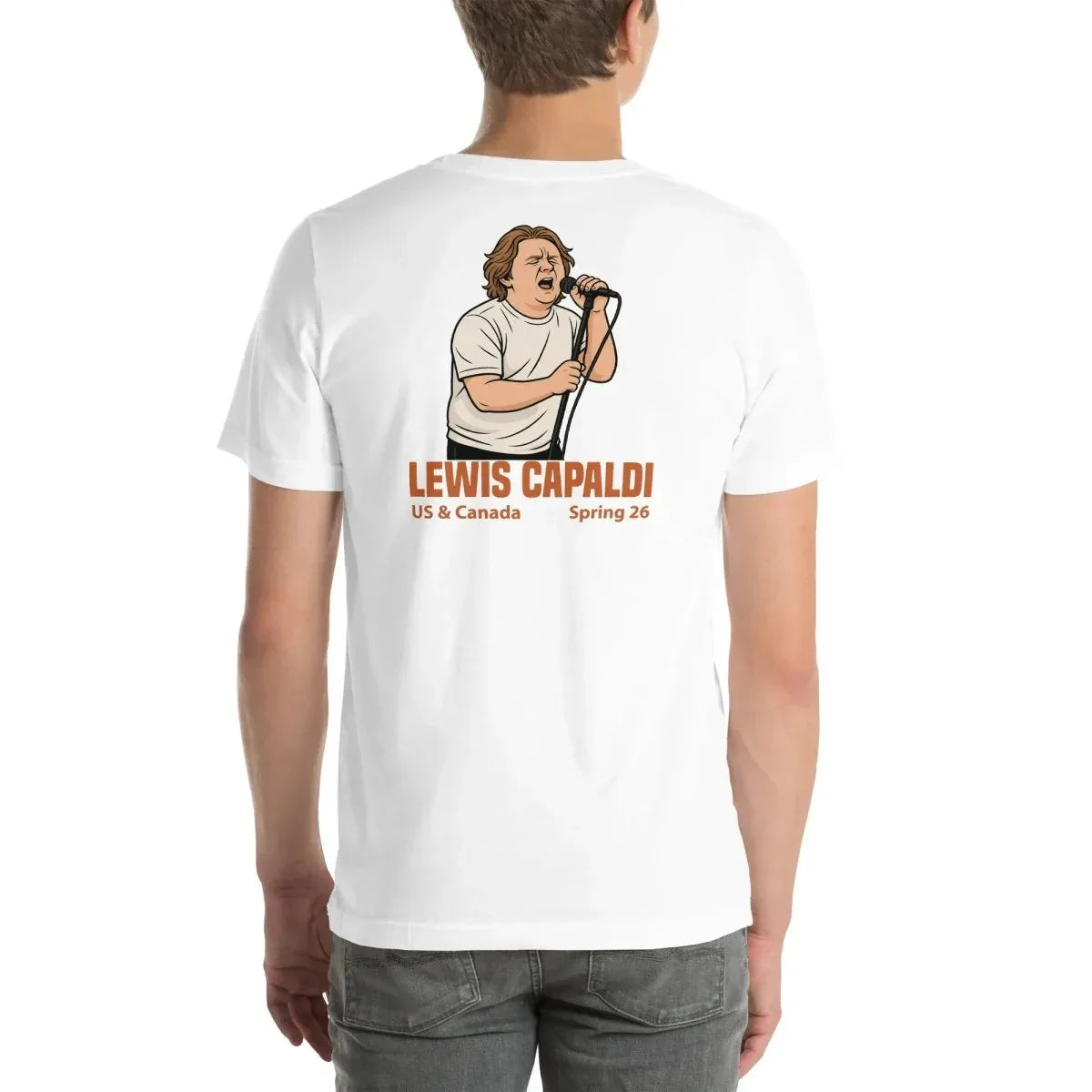 Lewis Capaldi Tour 2026 T-Shirt | Unisex Cotton Fan Tee alcyone213k