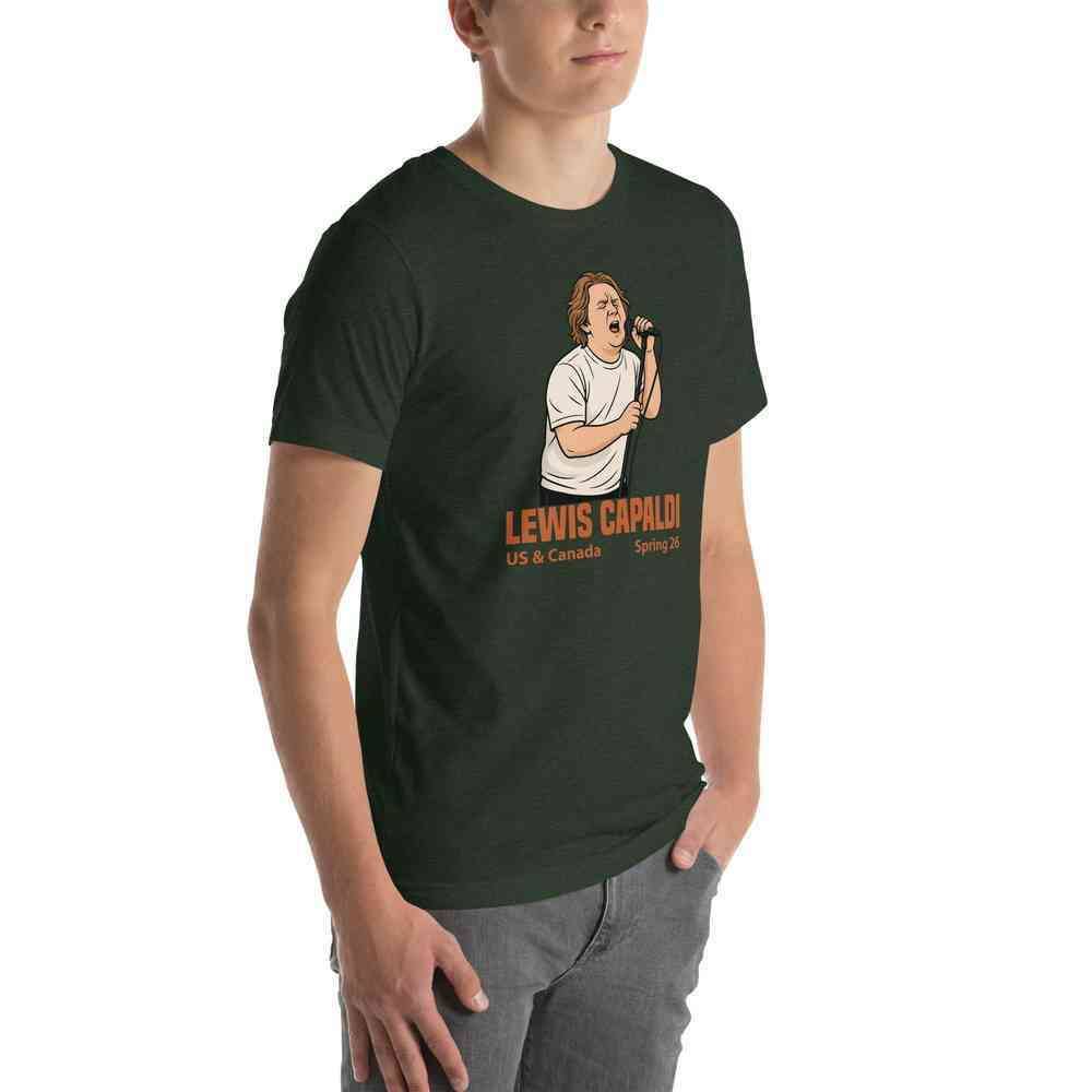 Lewis Capaldi Tour 2026 T-Shirt | Unisex Cotton Fan Tee alcyone213k