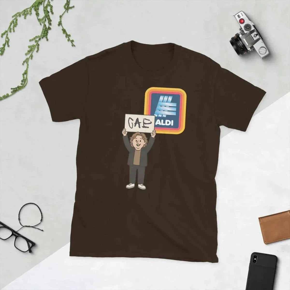 Lewis Capaldi Unisex Cotton T-Shirt | Stylish Short-Sleeve Tee for Dedicated Fans - Capaldi on a Aldi alcyone213k