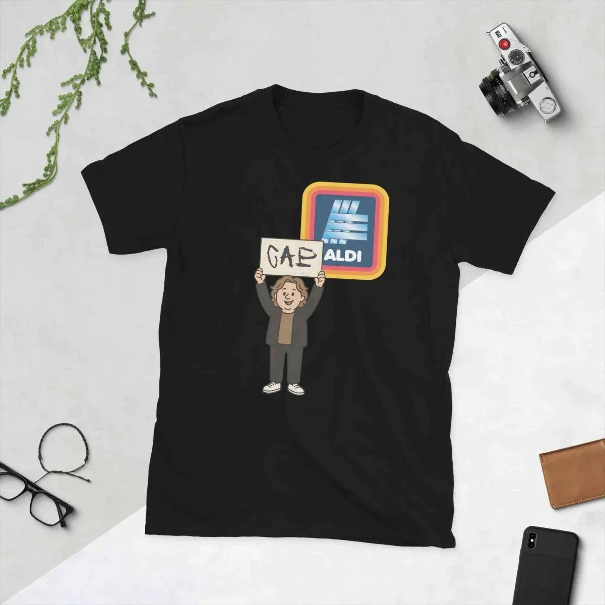 Lewis Capaldi Unisex Cotton T-Shirt | Stylish Short-Sleeve Tee for Dedicated Fans - Capaldi on a Aldi alcyone213k