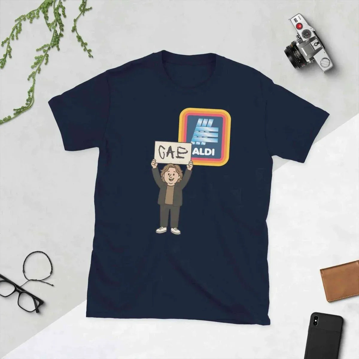 Lewis Capaldi Unisex Cotton T-Shirt | Stylish Short-Sleeve Tee for Dedicated Fans - Capaldi on a Aldi alcyone213k