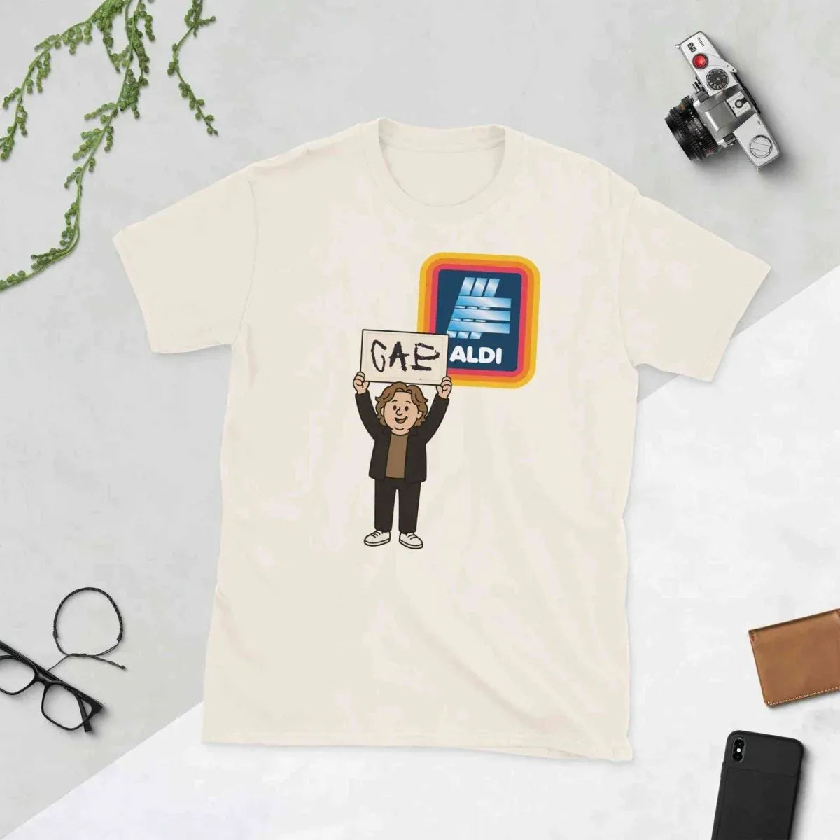 Lewis Capaldi Unisex Cotton T-Shirt | Stylish Short-Sleeve Tee for Dedicated Fans - Capaldi on a Aldi alcyone213k