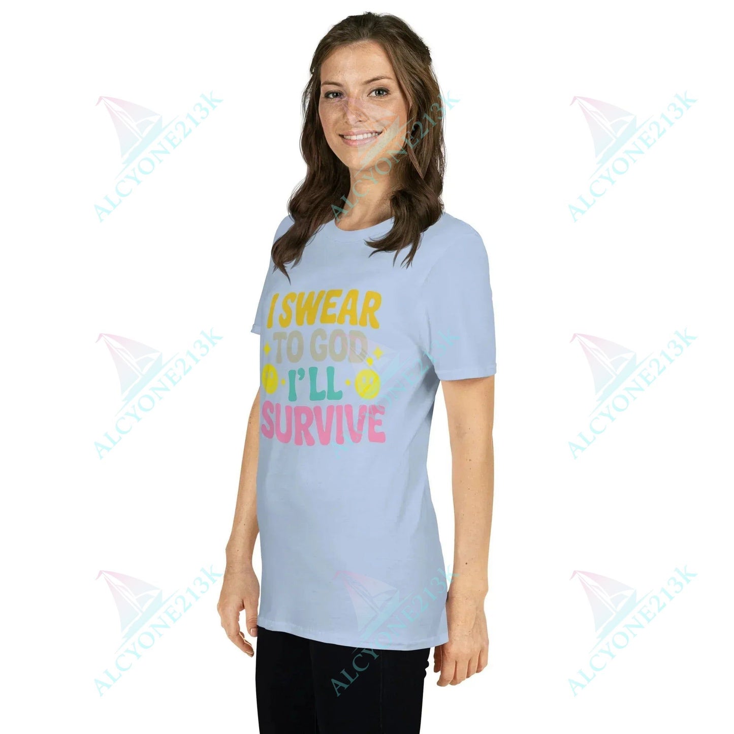 Lewis Capaldi Unisex Cotton T-Shirt - Survive Lyrics alcyone213k