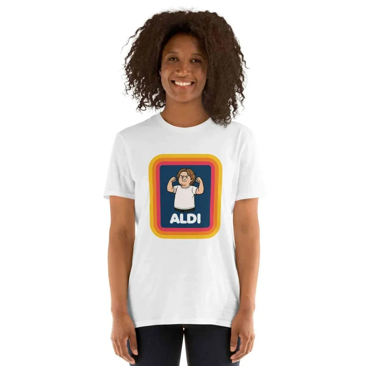 Lewis Capaldi Short Sleeve Unisex Tee | Capaldi on Aldi alcyone213k