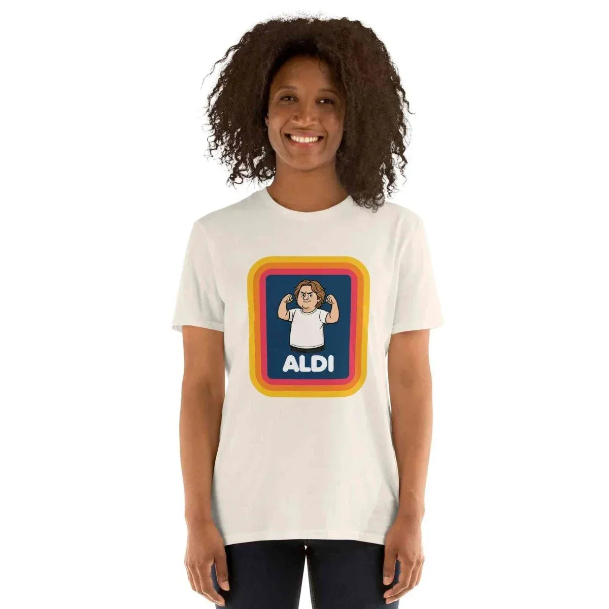 Lewis Capaldi Short Sleeve Unisex Tee | Capaldi on Aldi alcyone213k