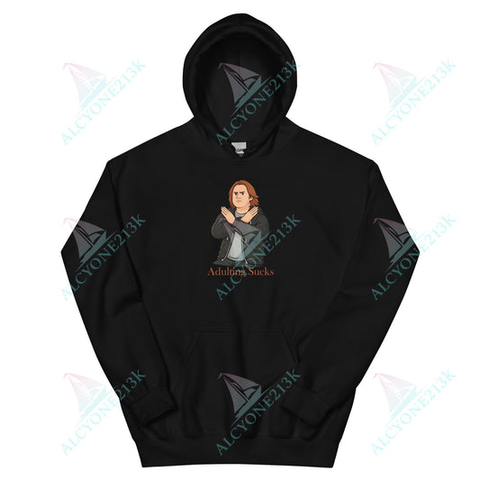 Lewis Capaldi Unisex Hoodie - Adulting Sucks - Funny Quotes alcyone213k