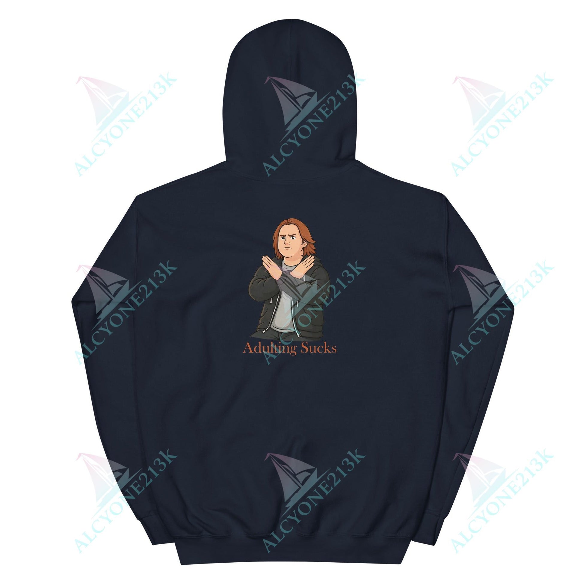 Lewis Capaldi Unisex Hoodie - Adulting Sucks - Funny Quotes alcyone213k