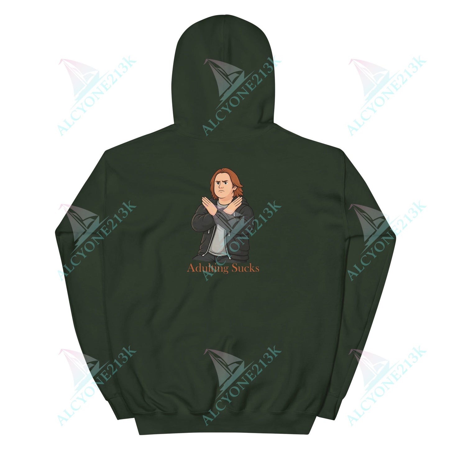 Lewis Capaldi Unisex Hoodie - Adulting Sucks - Funny Quotes alcyone213k