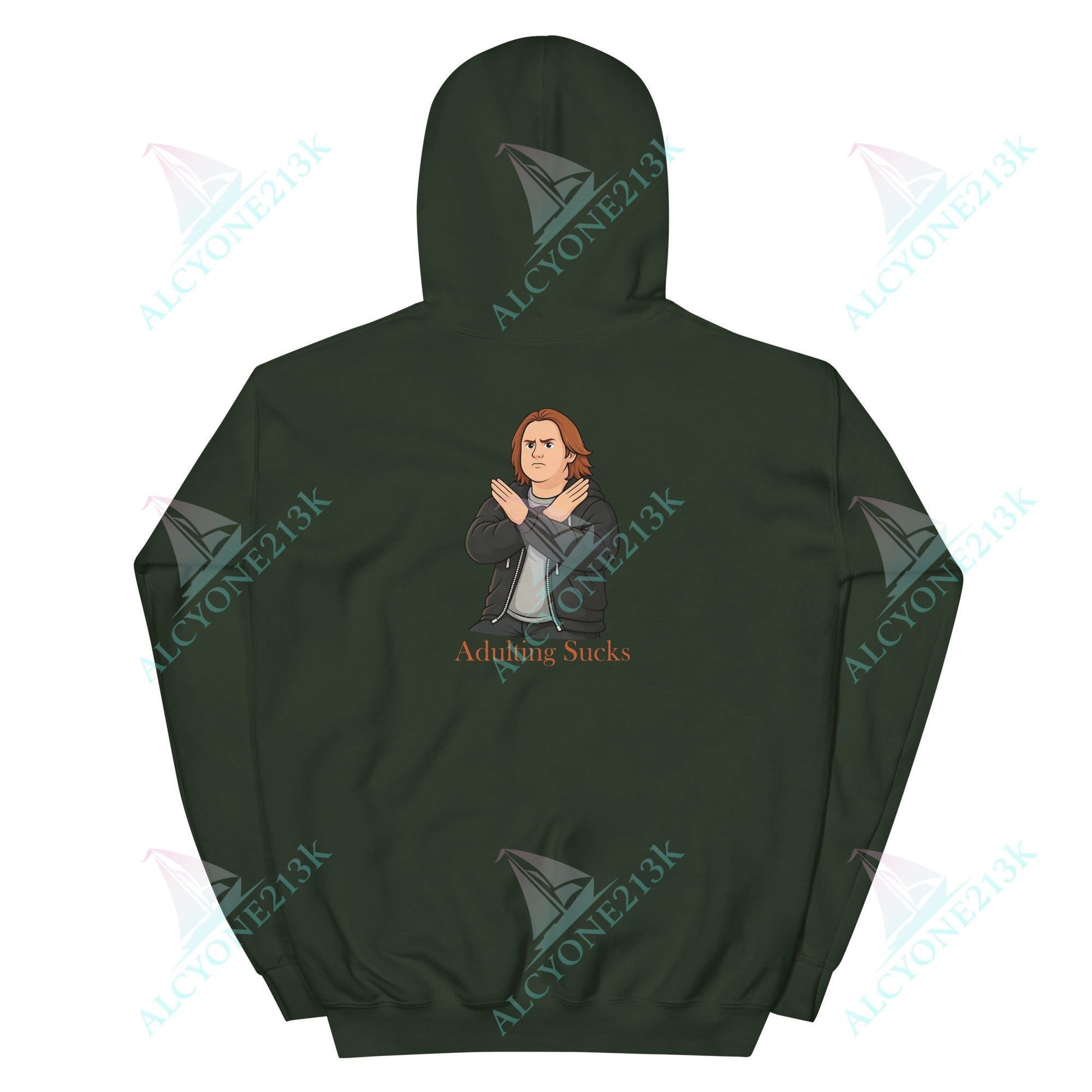 Lewis Capaldi Unisex Hoodie - Adulting Sucks - Funny Quotes alcyone213k