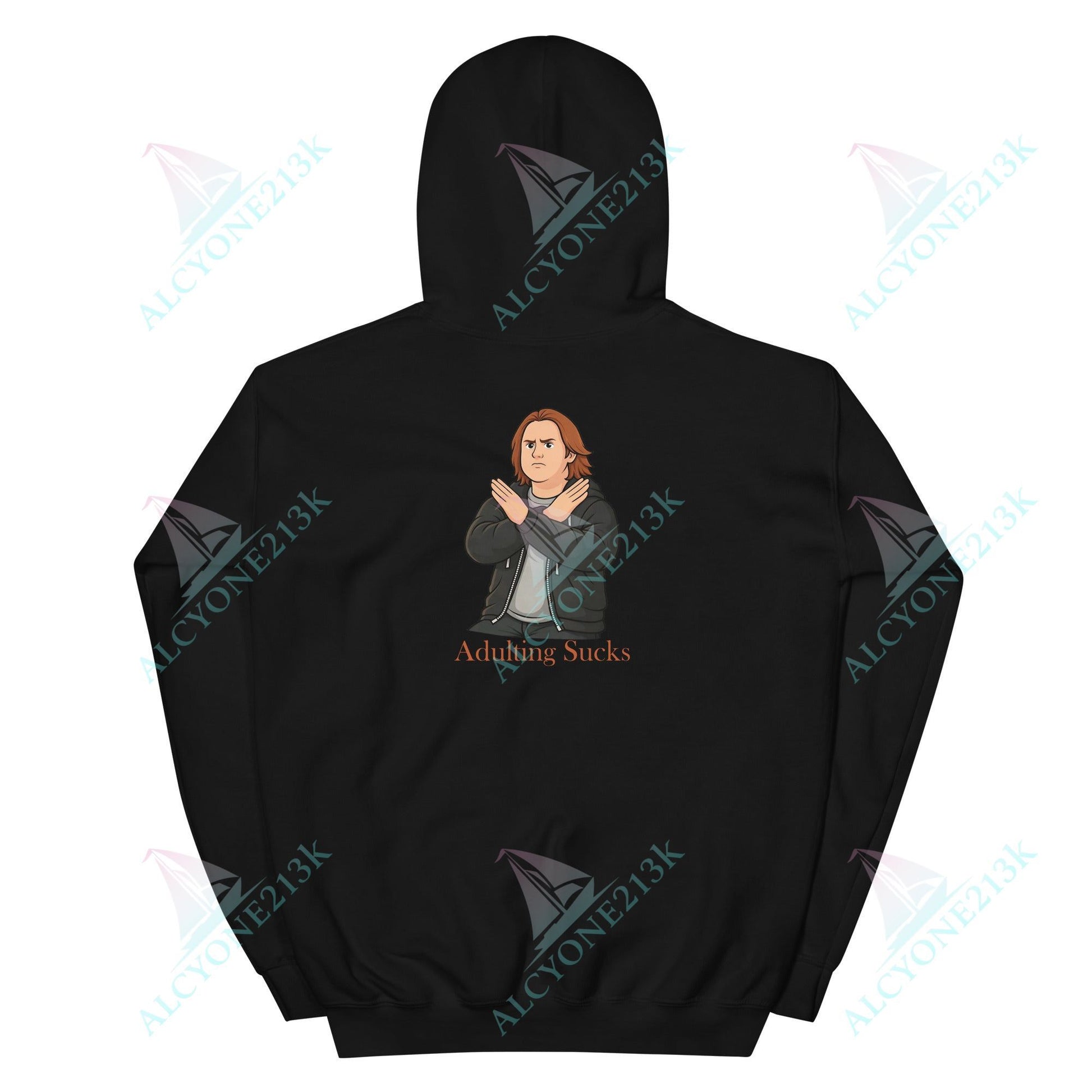 Lewis Capaldi Unisex Hoodie - Adulting Sucks - Funny Quotes alcyone213k