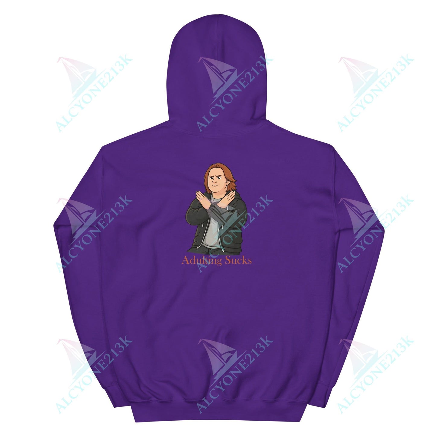 Lewis Capaldi Unisex Hoodie - Adulting Sucks - Funny Quotes alcyone213k