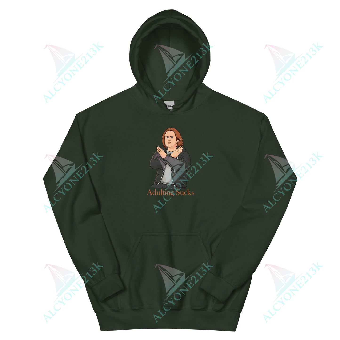 Lewis Capaldi Unisex Hoodie - Adulting Sucks - Funny Quotes alcyone213k