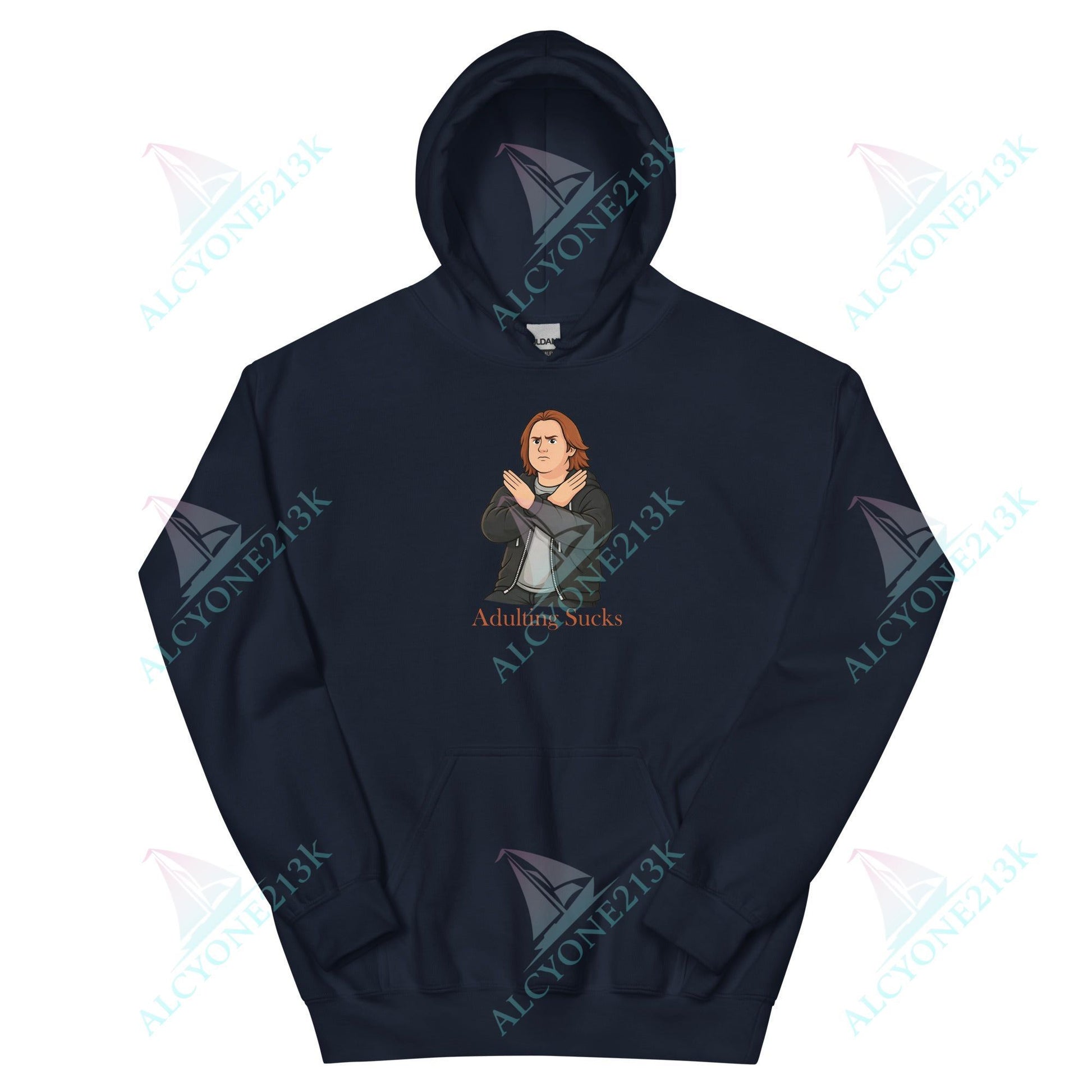 Lewis Capaldi Unisex Hoodie - Adulting Sucks - Funny Quotes alcyone213k
