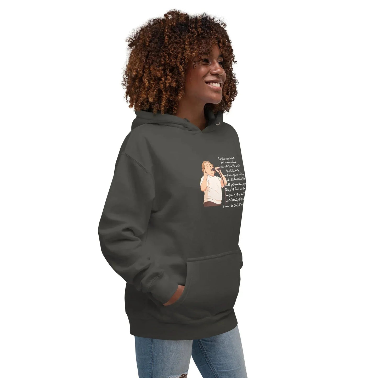 Lewis Capaldi Unisex Hoodie | Cotton Blend "Survive" Lyrics Concert Apparel alcyone213k