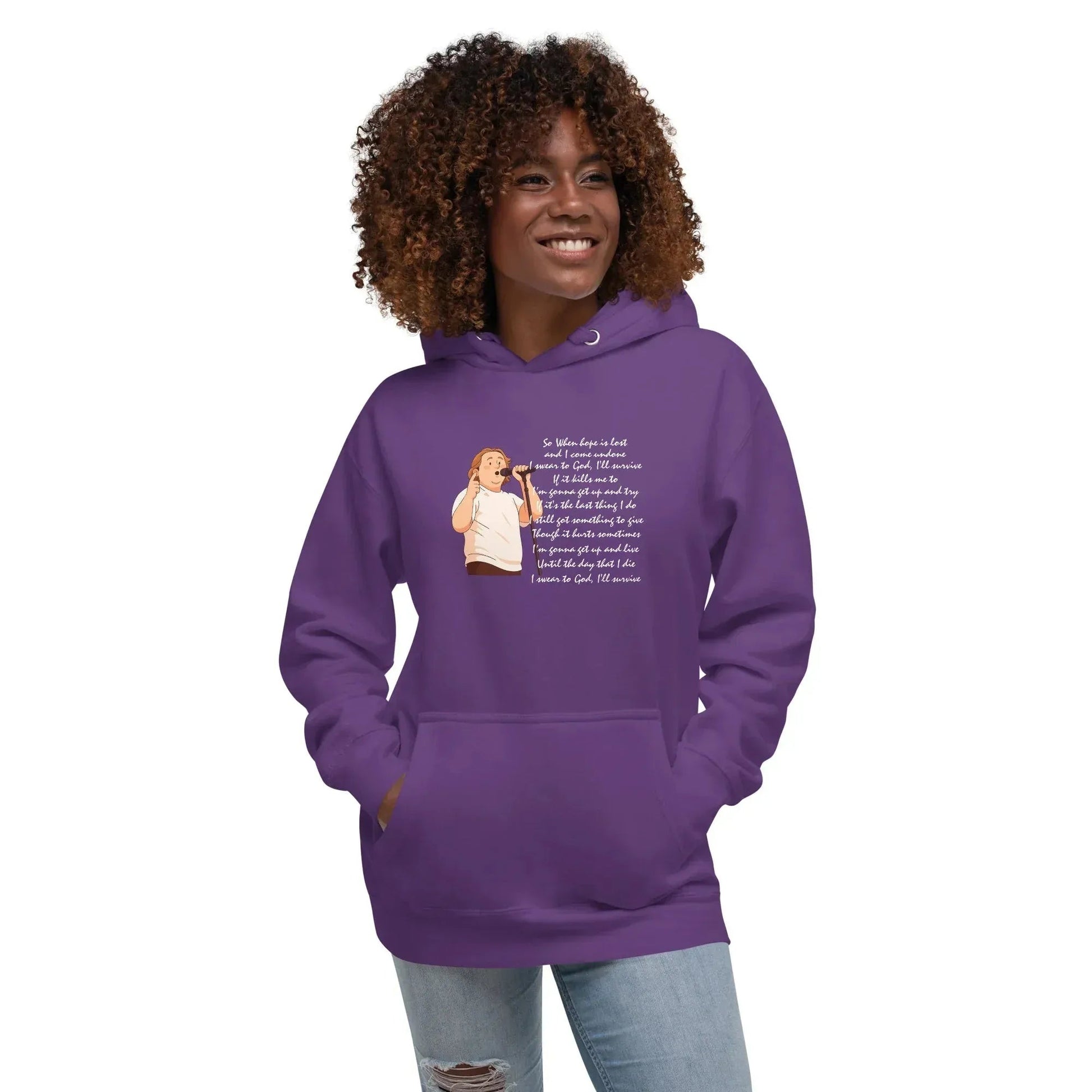 Lewis Capaldi Unisex Hoodie | Cotton Blend "Survive" Lyrics Concert Apparel alcyone213k