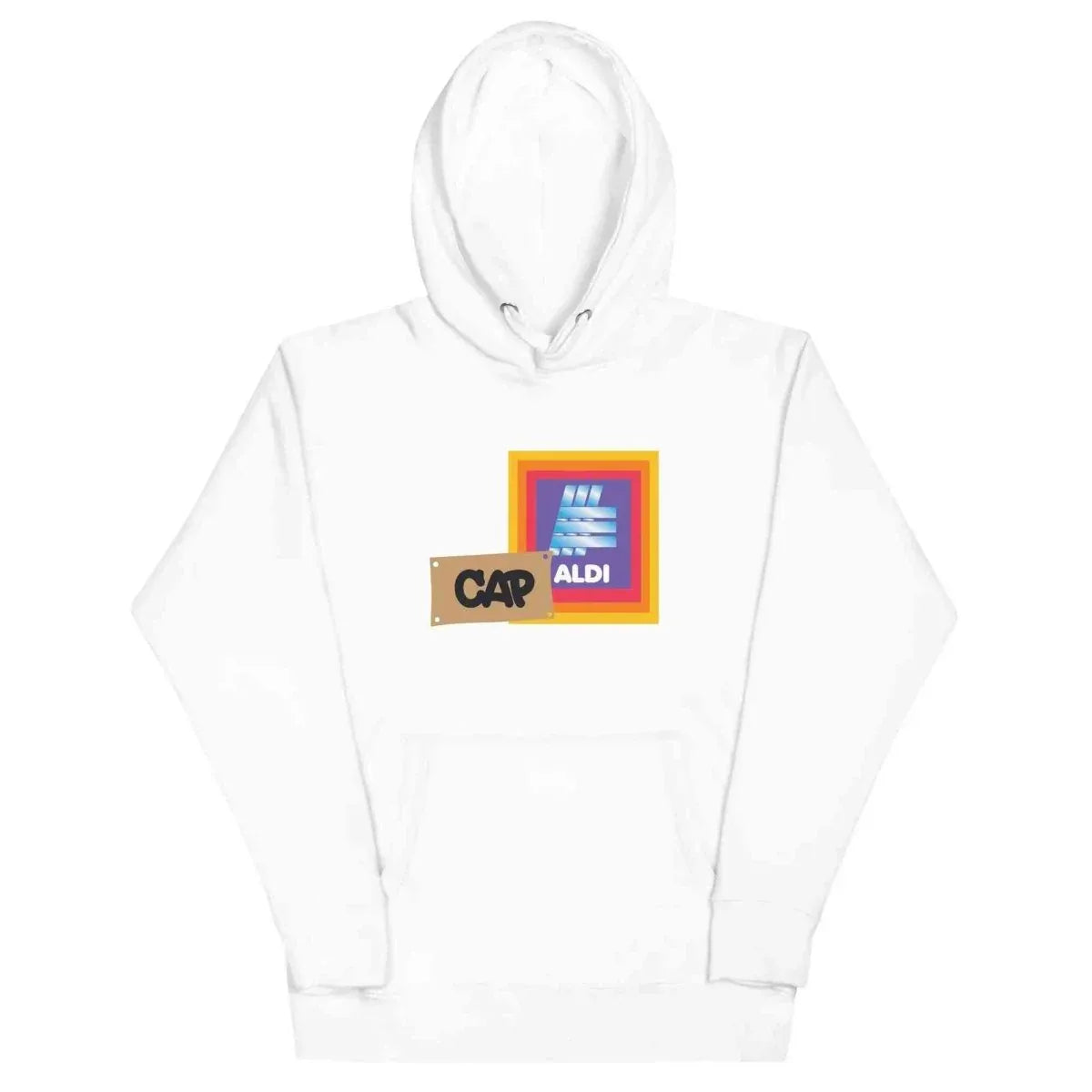 Lewis Capaldi Unisex Hoodie - Cozy Cotton Blend with Fun 'Capaldi On A Aldi' Graphic alcyone213k