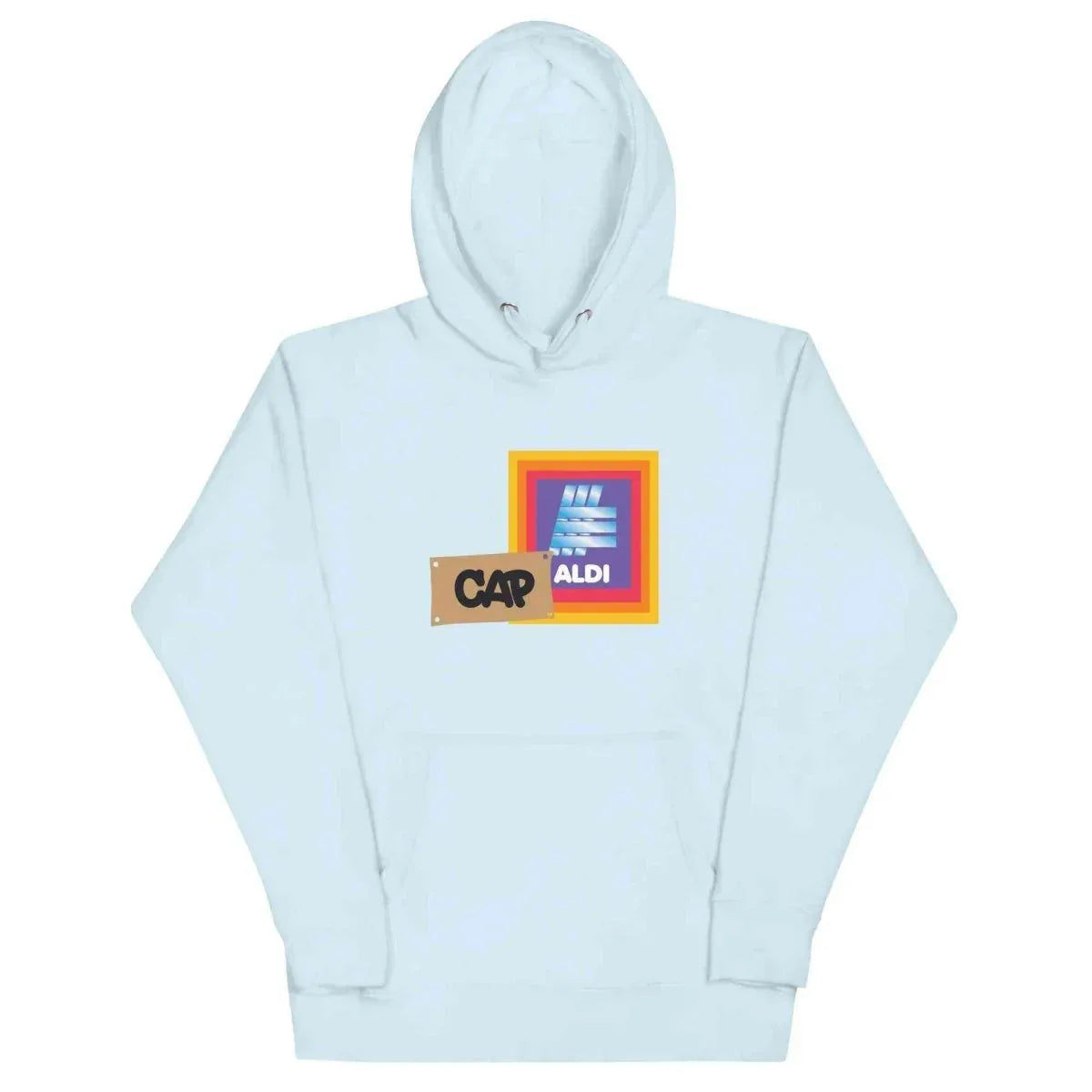 Lewis Capaldi Unisex Hoodie - Cozy Cotton Blend with Fun 'Capaldi On A Aldi' Graphic alcyone213k