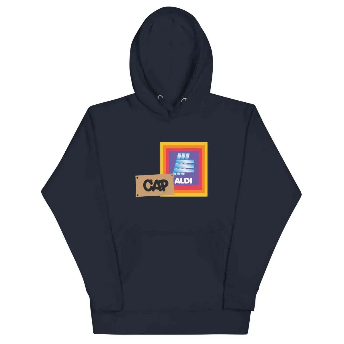 Lewis Capaldi Unisex Hoodie - Cozy Cotton Blend with Fun 'Capaldi On A Aldi' Graphic alcyone213k