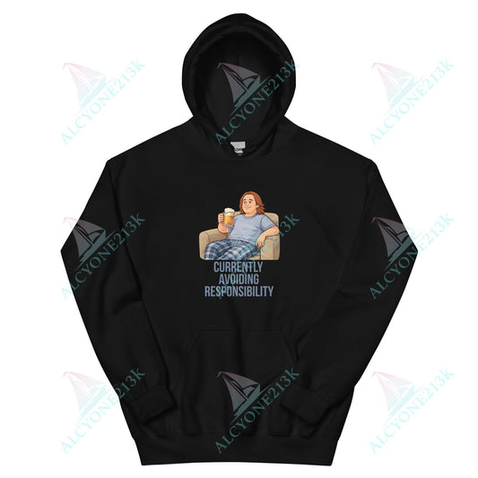 Lewis Capaldi Unisex Hoodie - Currently Avoiding Responsibility - Funny Quotes alcyone213k