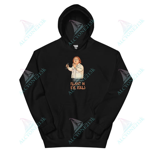 Lewis Capaldi Unisex Hoodie - Fluent In Eye Rolls - Funny Quotes alcyone213k