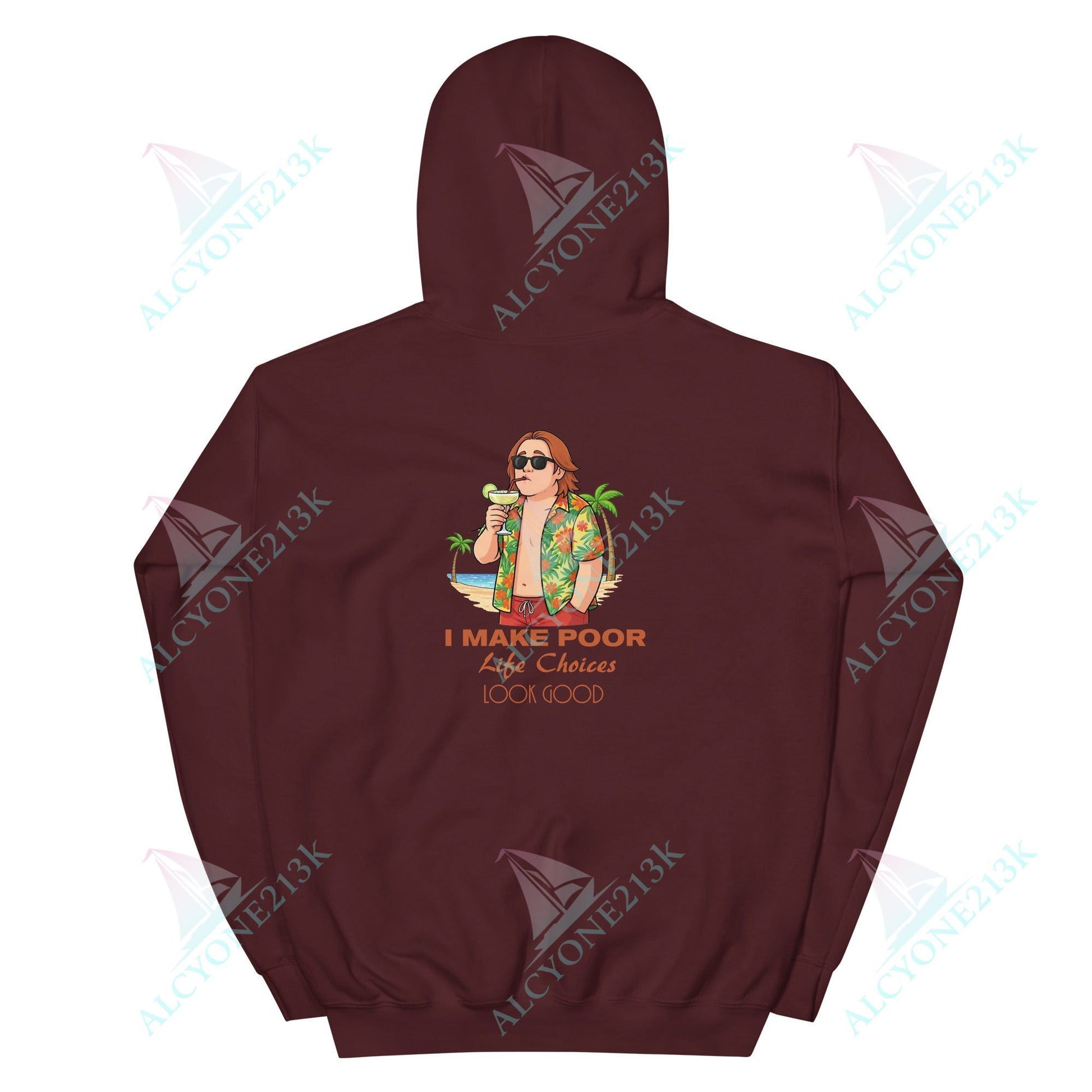 Lewis Capaldi Unisex Hoodie - I Make Poor Life Choices - Funny Quotes alcyone213k