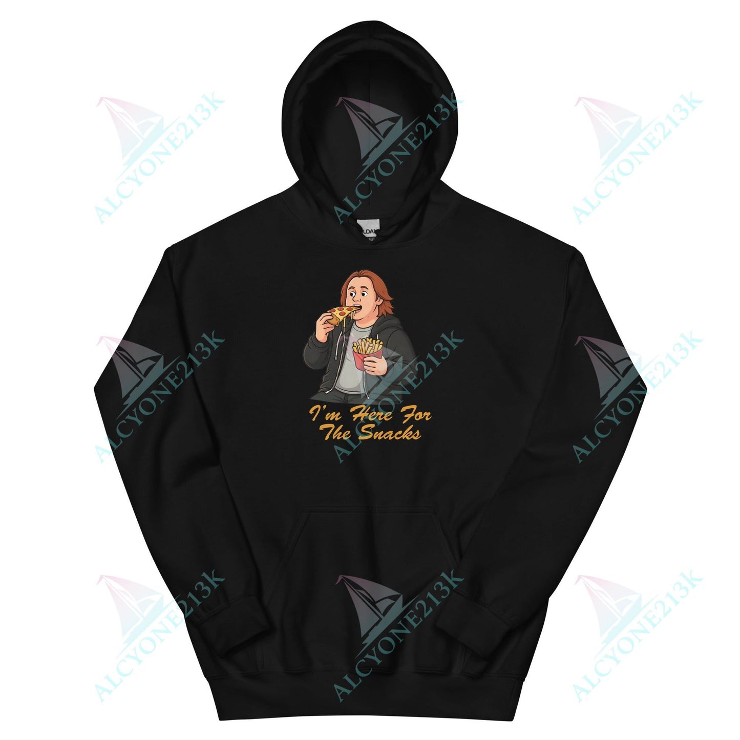 Lewis Capaldi Unisex Hoodie - I'm Here For The Snacks - Funny Quotes alcyone213k