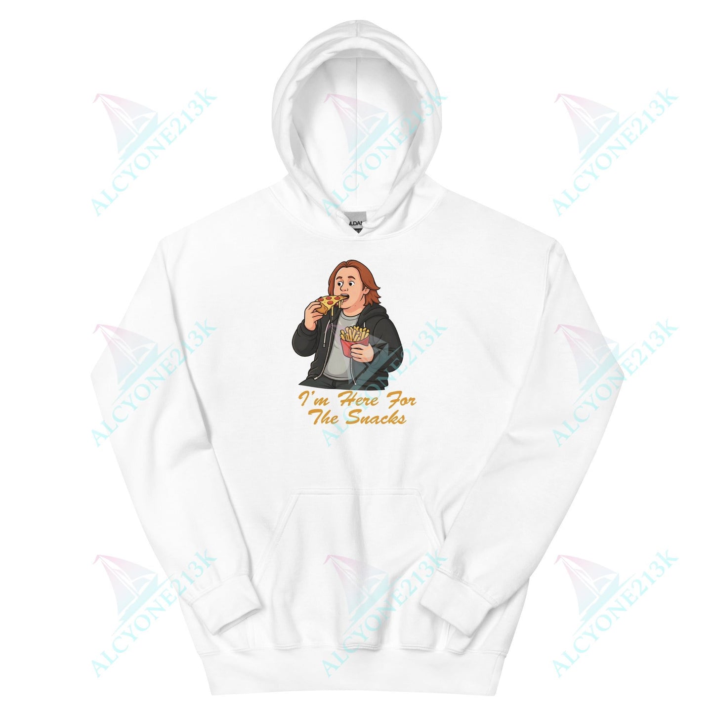 Lewis Capaldi Unisex Hoodie - I'm Here For The Snacks - Funny Quotes alcyone213k