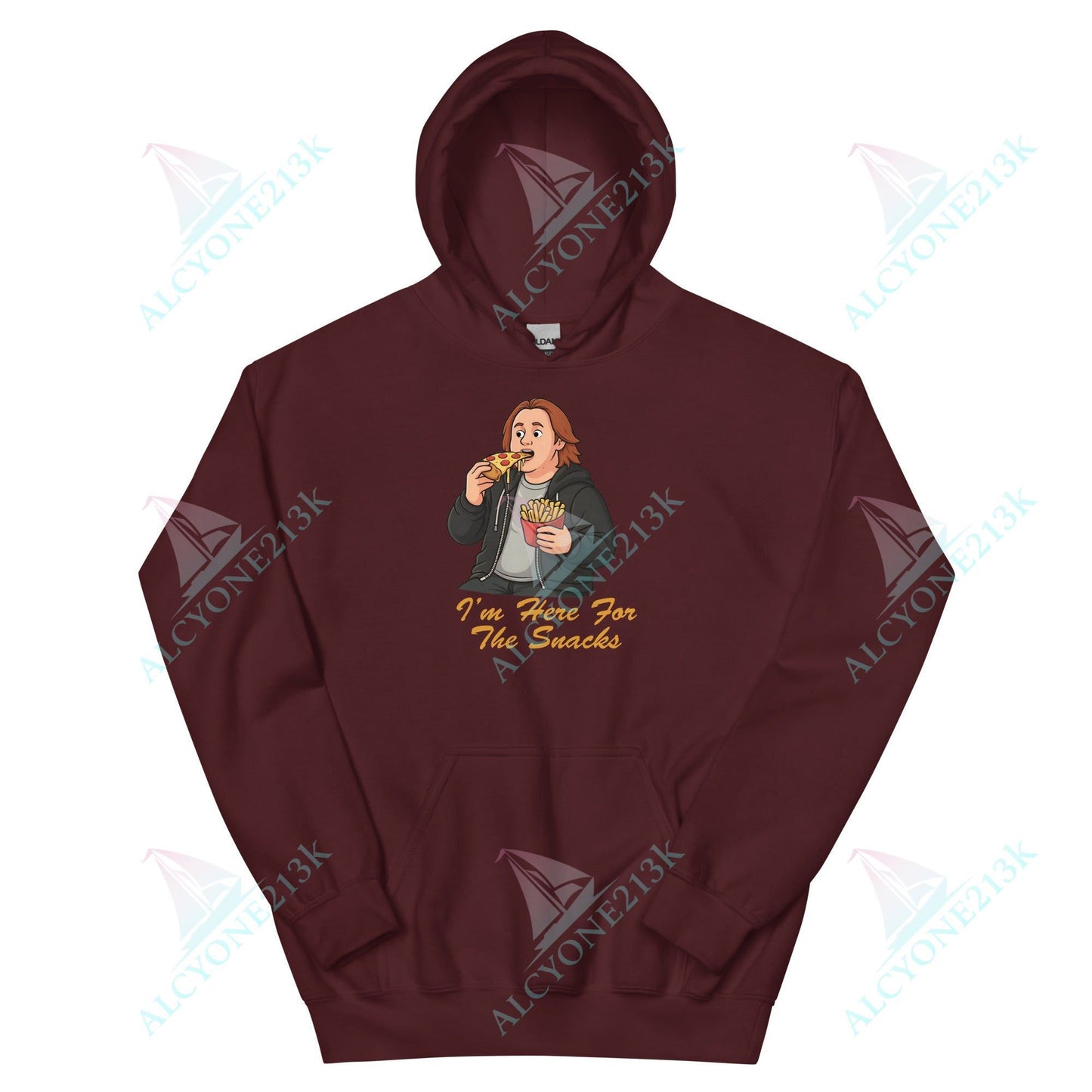 Lewis Capaldi Unisex Hoodie - I'm Here For The Snacks - Funny Quotes alcyone213k