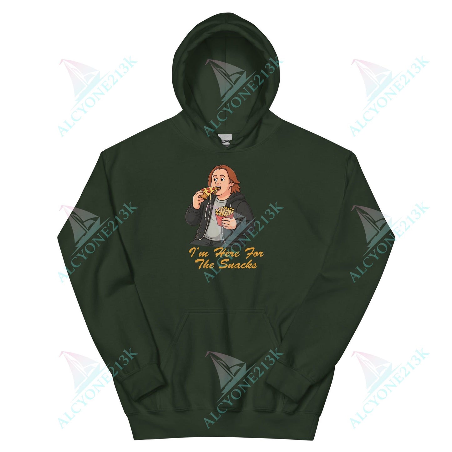 Lewis Capaldi Unisex Hoodie - I'm Here For The Snacks - Funny Quotes alcyone213k