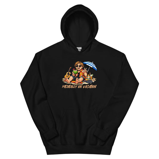 Lewis Capaldi Unisex Hoodie - Mentally On Vacation - Funny Quotes alcyone213k
