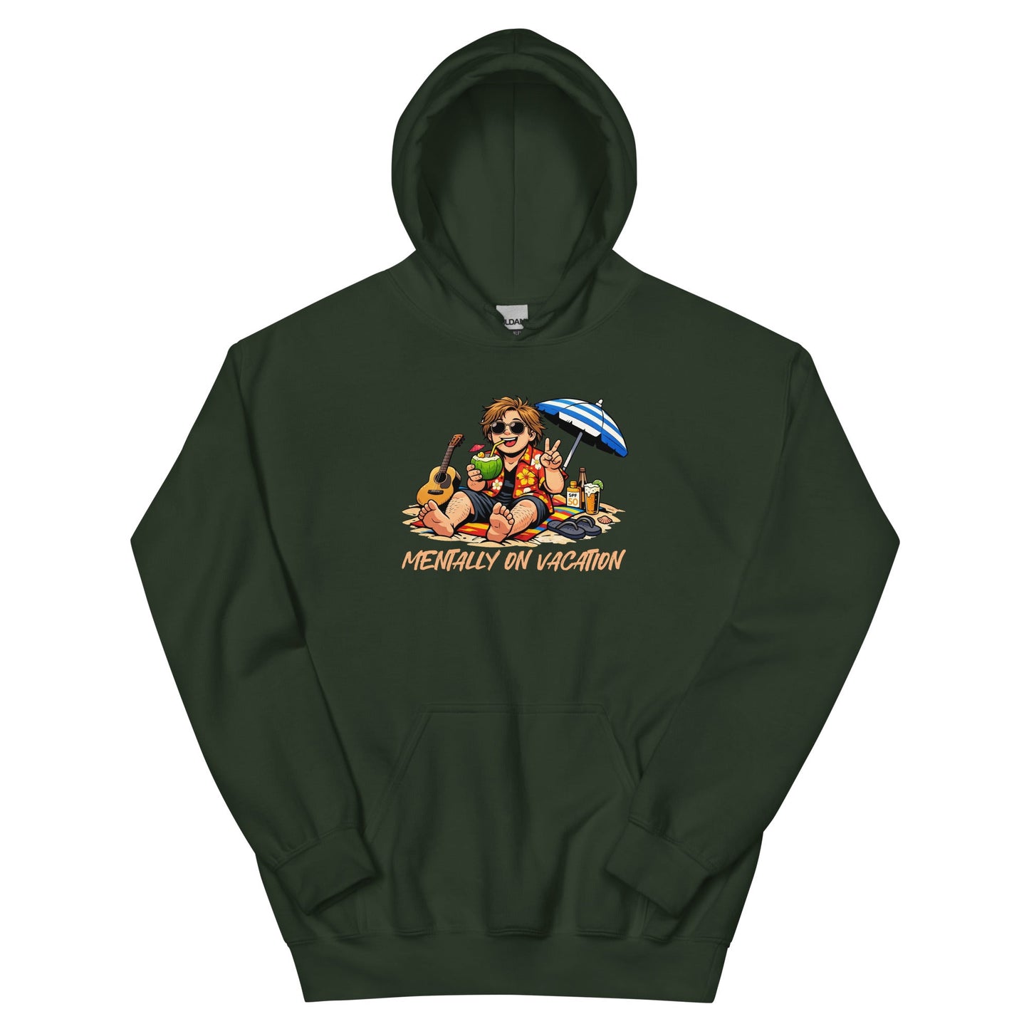 Lewis Capaldi Unisex Hoodie - Mentally On Vacation - Funny Quotes alcyone213k