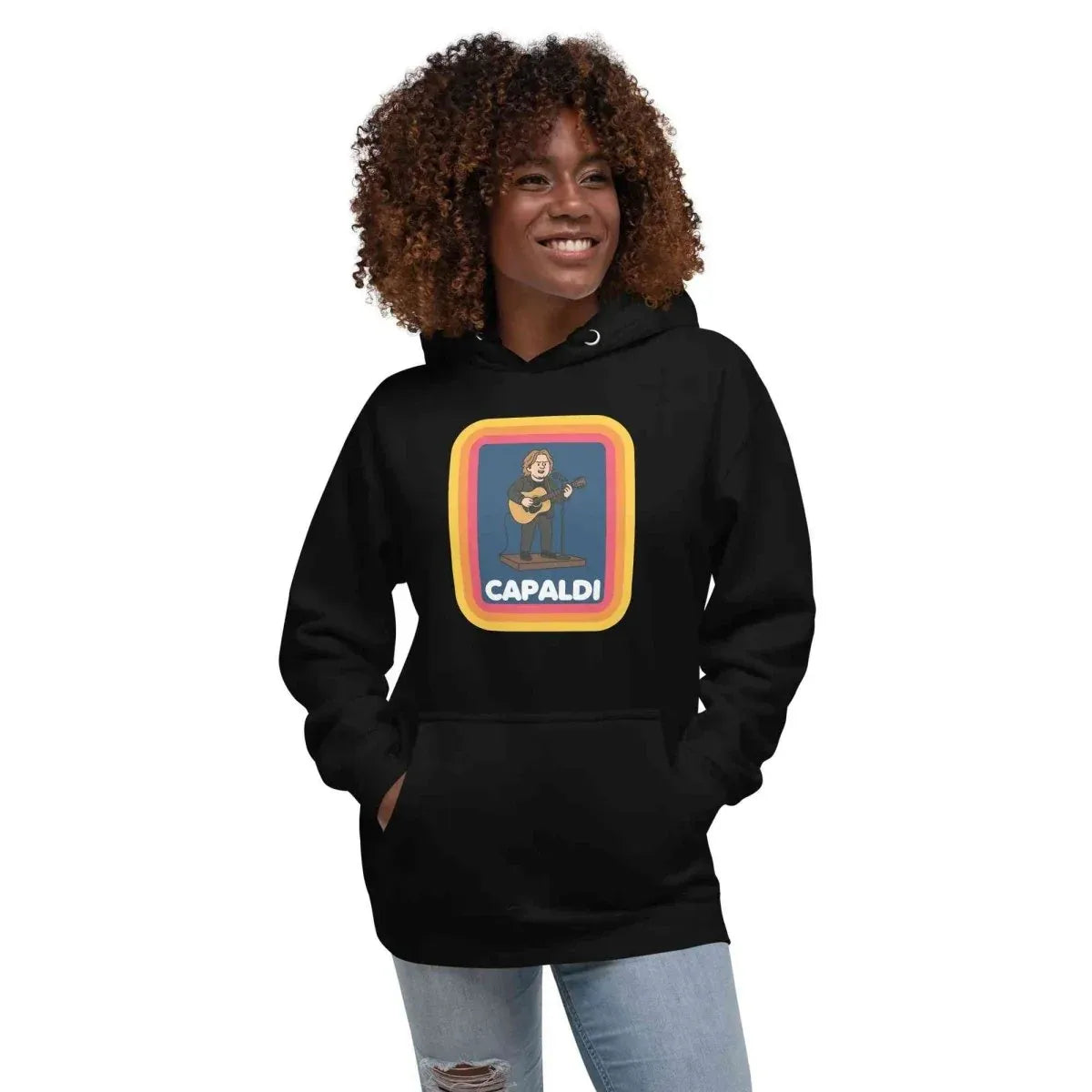 Lewis Capaldi Unisex Hoodie - Premium Cotton Blend with Fun 'Capaldi On A Aldi' Graphic Merch alcyone213k