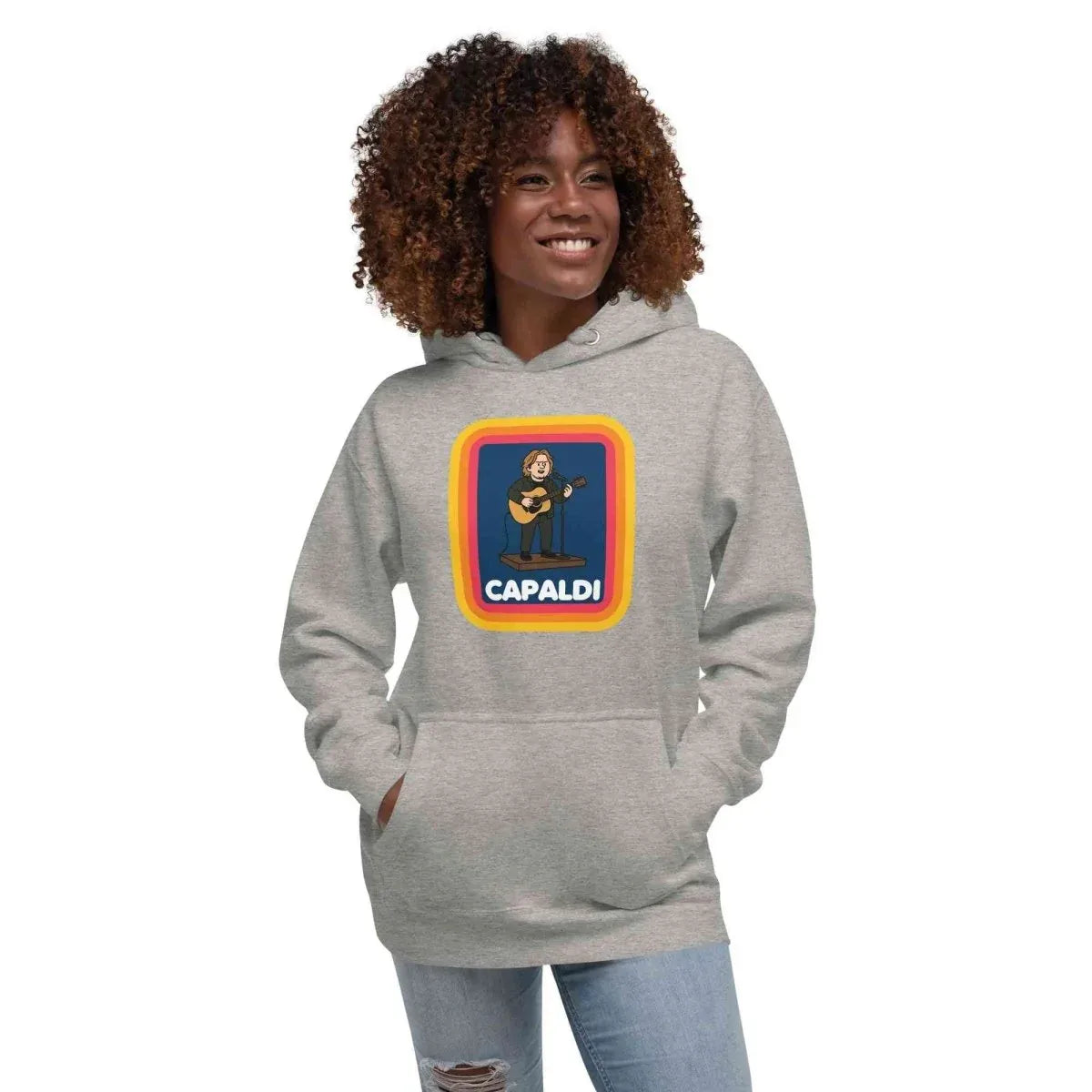 Lewis Capaldi Unisex Hoodie - Premium Cotton Blend with Fun 'Capaldi On A Aldi' Graphic Merch alcyone213k