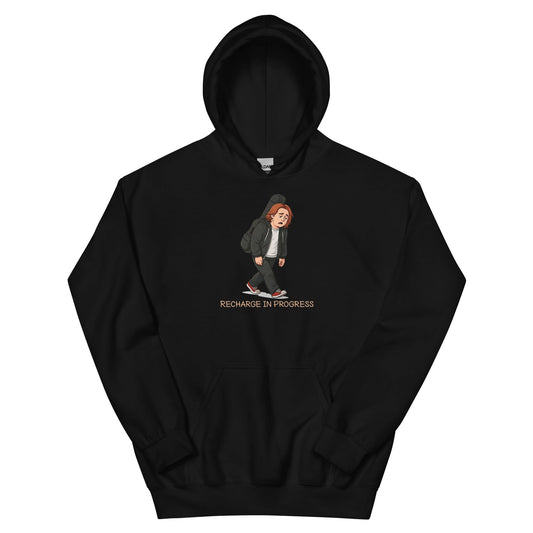 Lewis Capaldi Unisex Hoodie - Recharge In Progress - Funny Quotes alcyone213k