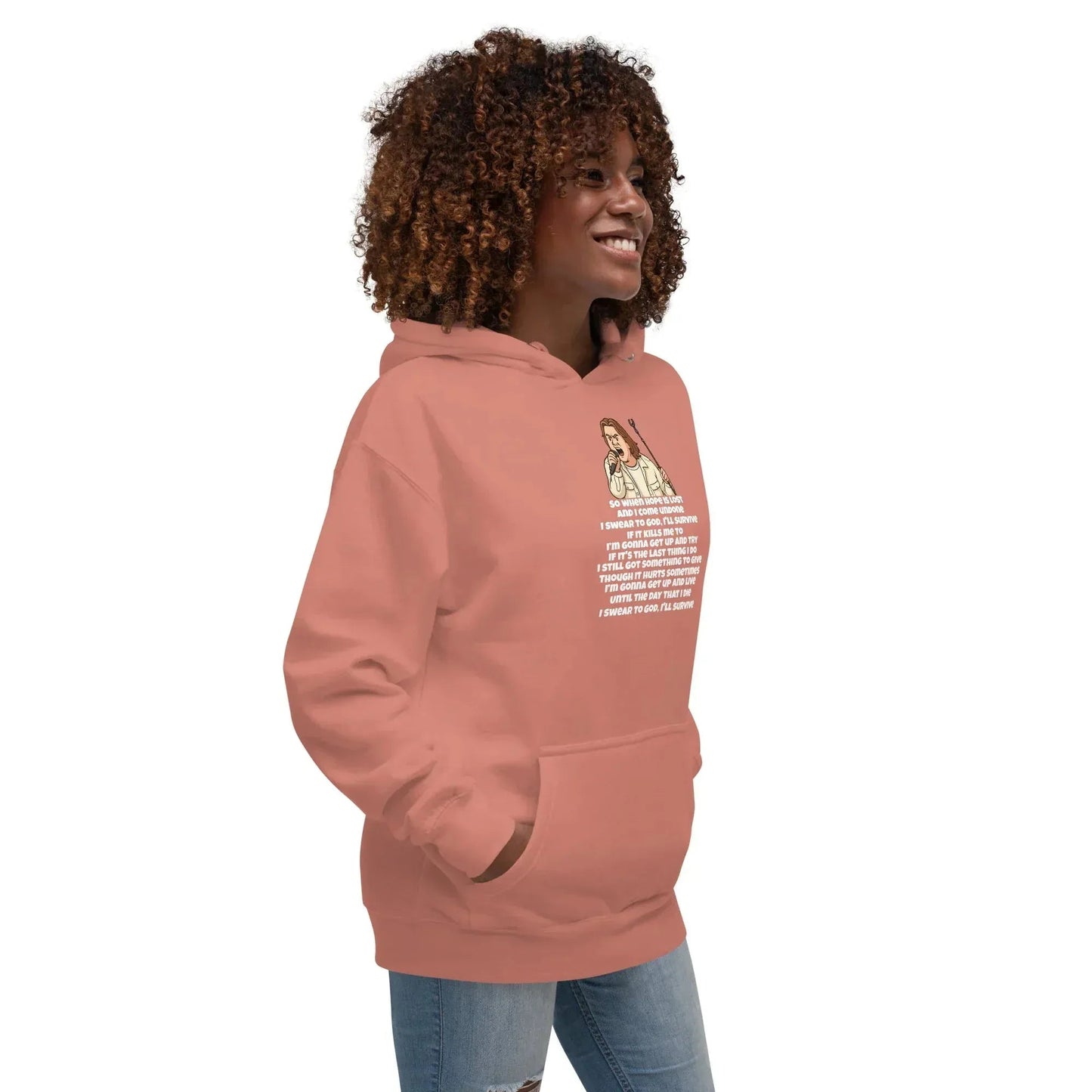 Lewis Capaldi Unisex Hoodie - Survive Lyrics | Cotton-Polyester Blend alcyone213k
