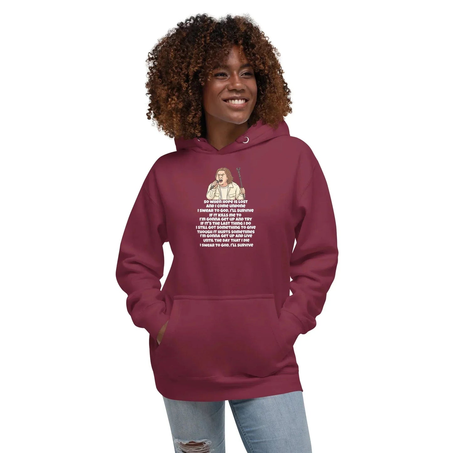 Lewis Capaldi Unisex Hoodie - Survive Lyrics | Cotton-Polyester Blend alcyone213k