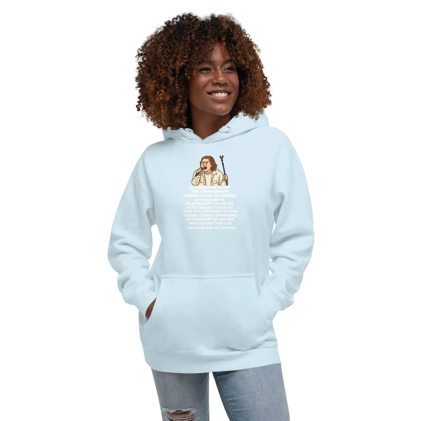 Lewis Capaldi Unisex Hoodie - Survive Lyrics | Cotton-Polyester Blend alcyone213k