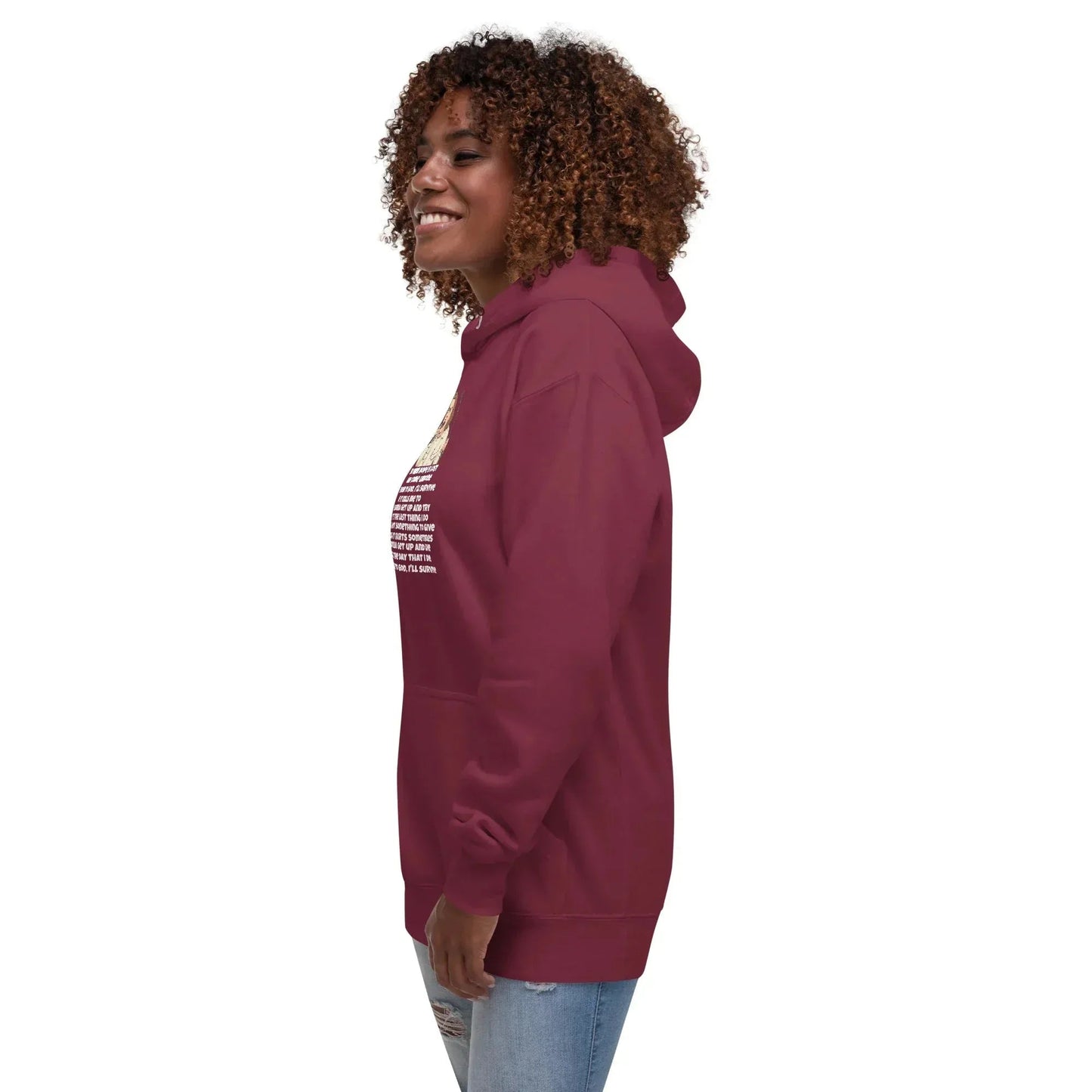 Lewis Capaldi Unisex Hoodie - Survive Lyrics | Cotton-Polyester Blend alcyone213k