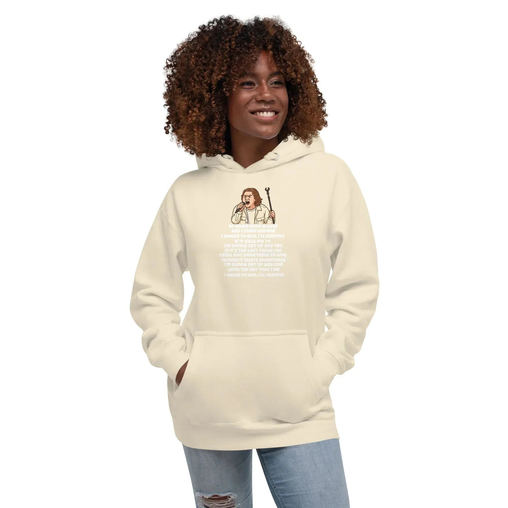 Lewis Capaldi Unisex Hoodie - Survive Lyrics | Cotton-Polyester Blend alcyone213k