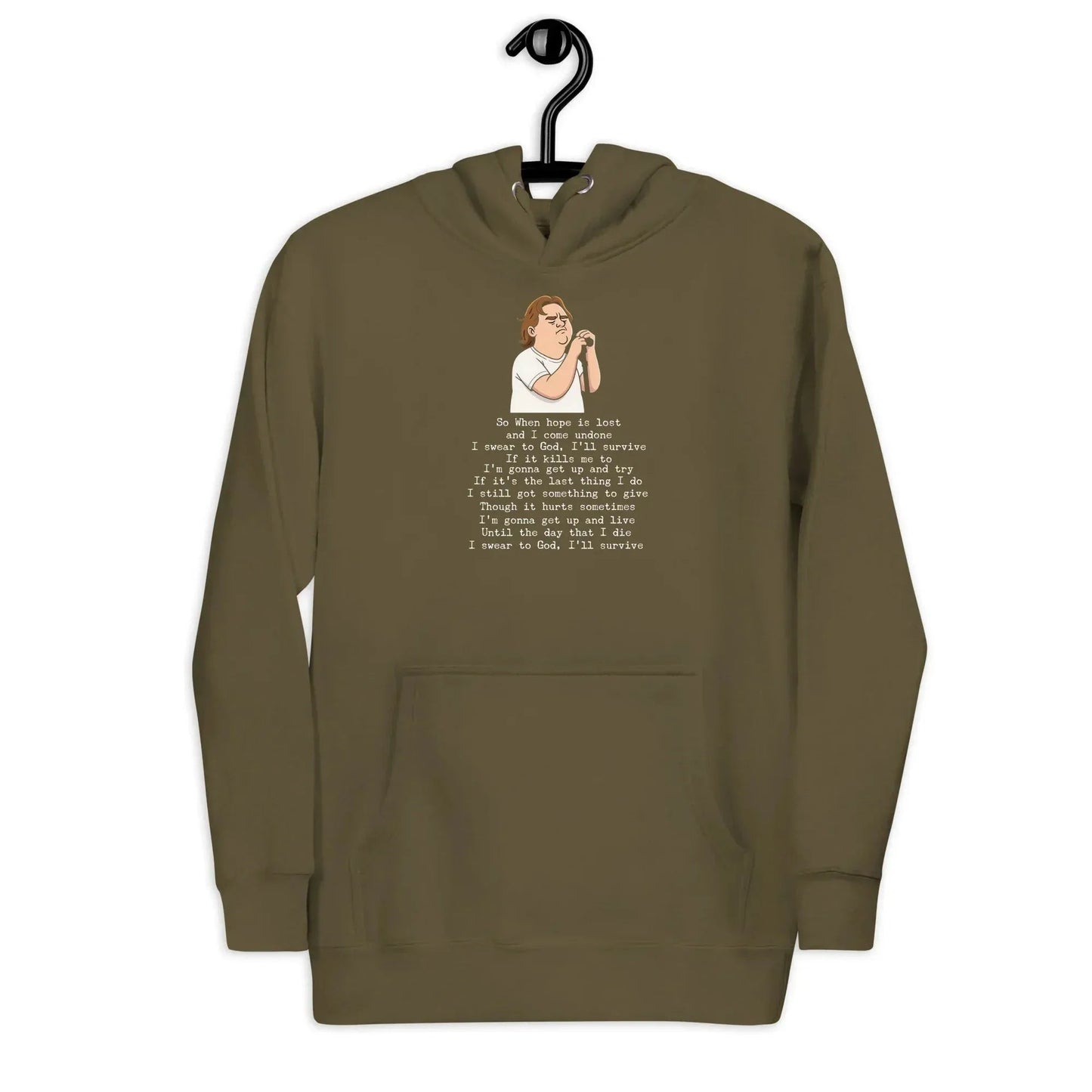 Lewis Capaldi Unisex Hoodie - "Survive" Lyrics Design alcyone213k