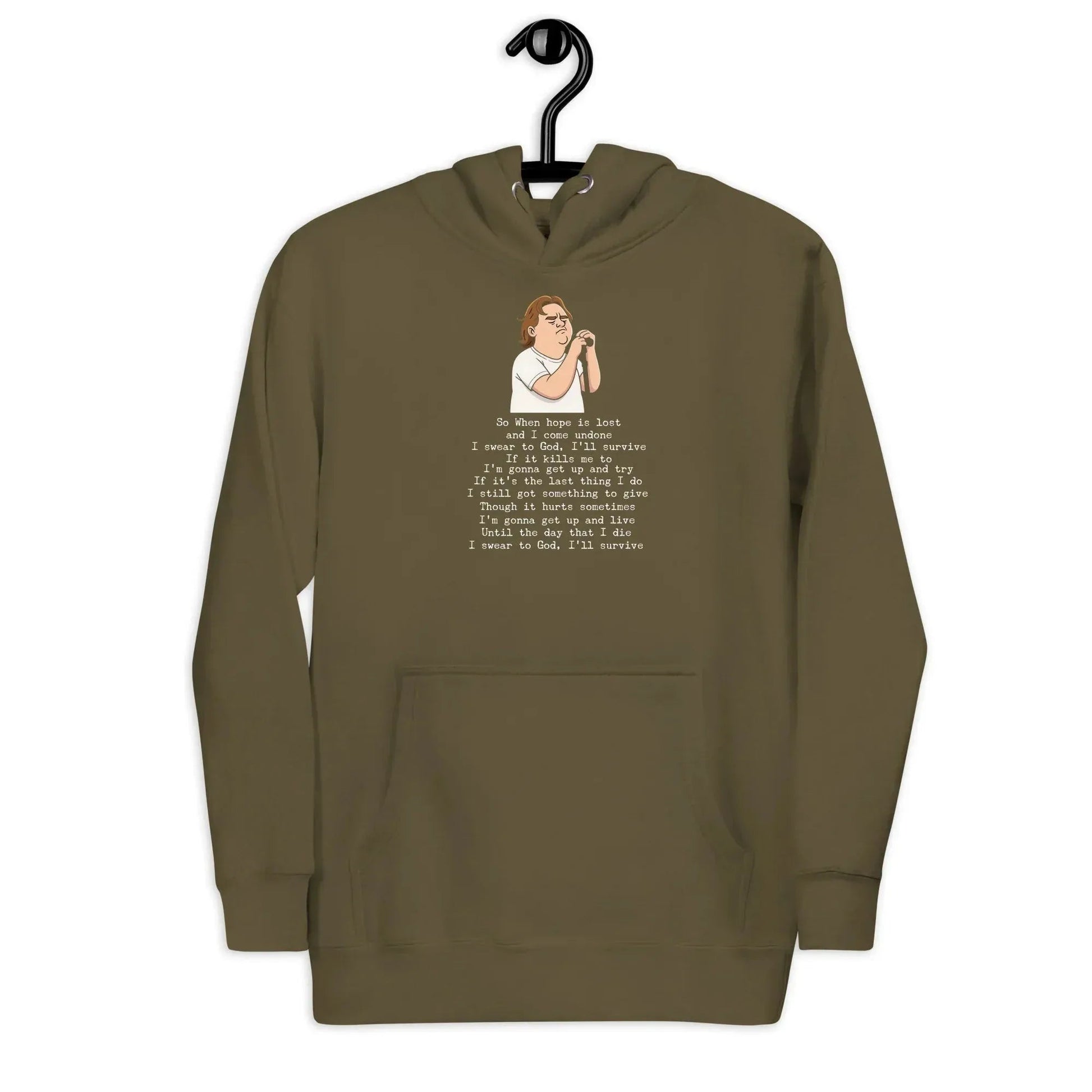 Lewis Capaldi Unisex Hoodie - "Survive" Lyrics Design alcyone213k