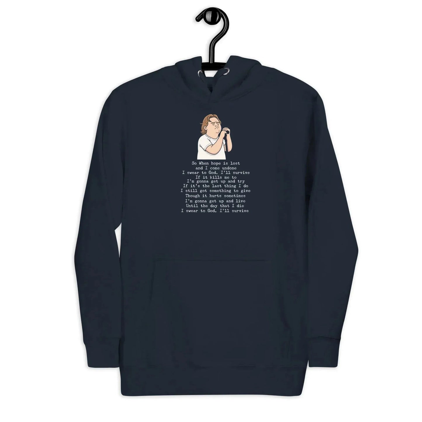 Lewis Capaldi Unisex Hoodie - "Survive" Lyrics Design alcyone213k