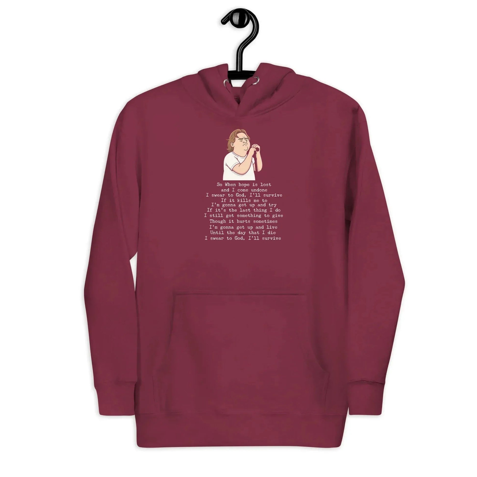 Lewis Capaldi Unisex Hoodie - "Survive" Lyrics Design alcyone213k