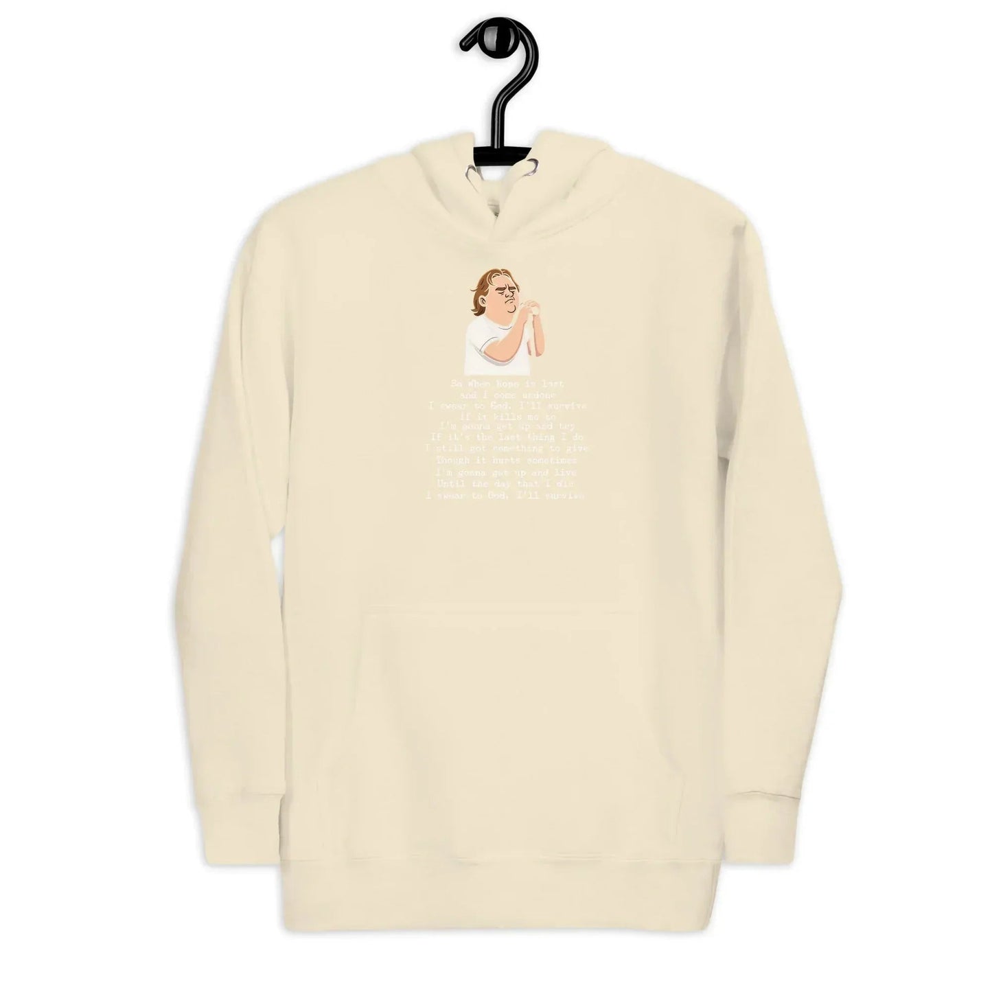 Lewis Capaldi Unisex Hoodie - "Survive" Lyrics Design alcyone213k