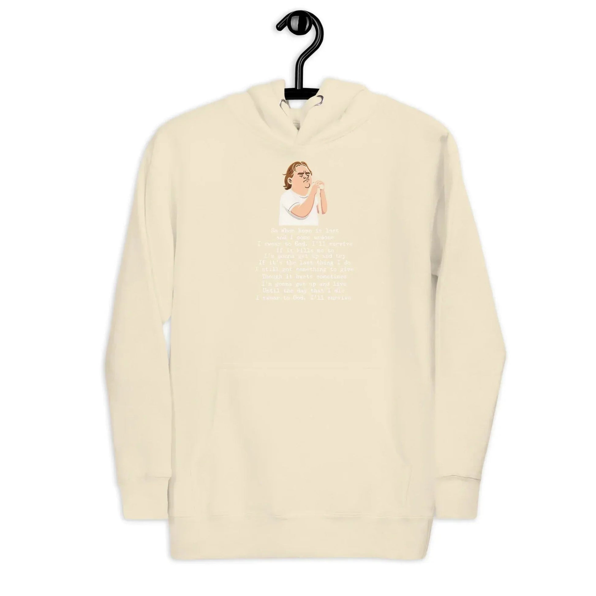Lewis Capaldi Unisex Hoodie - "Survive" Lyrics Design alcyone213k