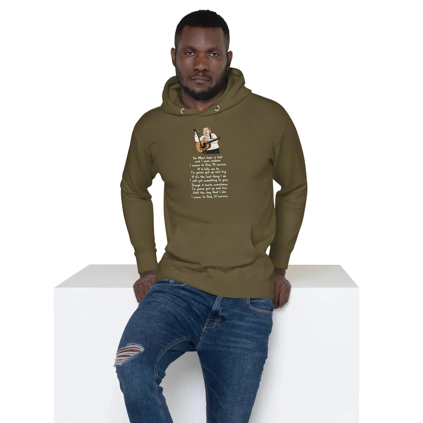 Lewis Capaldi Unisex Hoodie - Survive Lyrics | Fan Gift alcyone213k